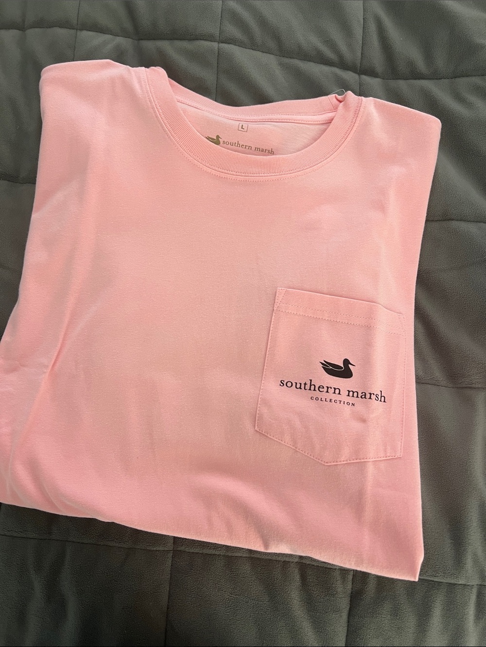 Southern Marsh Light Pink Pocket Tee for Kids